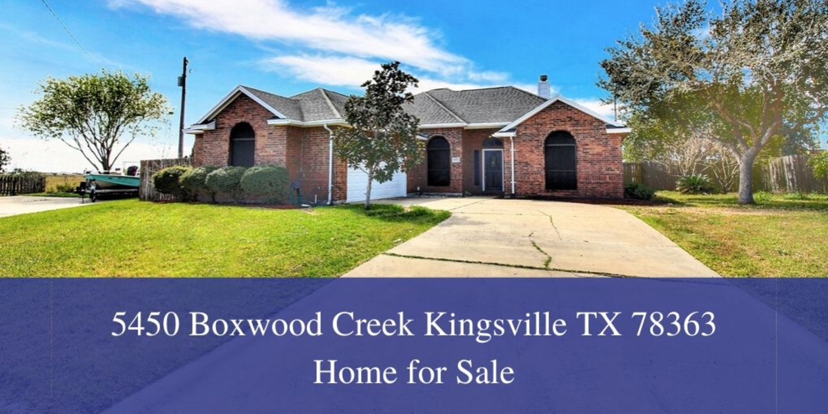 5450 Boxwood Creek Kingsville TX 78363 Home for Sale All American